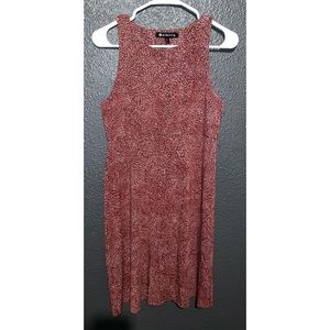 Athleta red with white specs dress